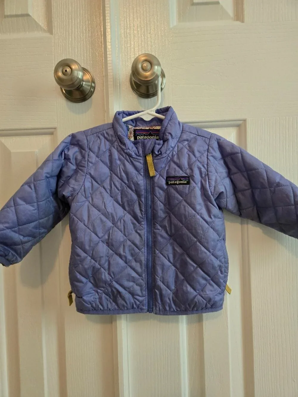 Baby Patagonia NanoPuff jacket size 6-12 month light purple